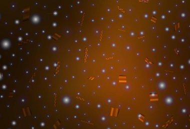 Koyu turuncu vektör dokusu doğum günü tarzında. Noel tarzında renkli bir tasarım ve eğilim. Harfler ve tipografi için şablon.