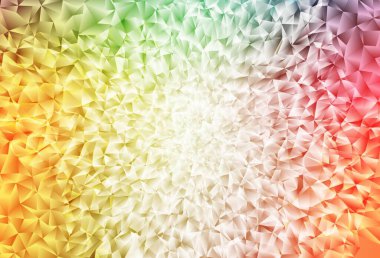 Açık yeşil, kırmızı vektör eğimli üçgen dokusu. Origami stilinde gradyan ile yaratıcı geometrik illüstrasyon. Web siteniz için çokgen tasarım.