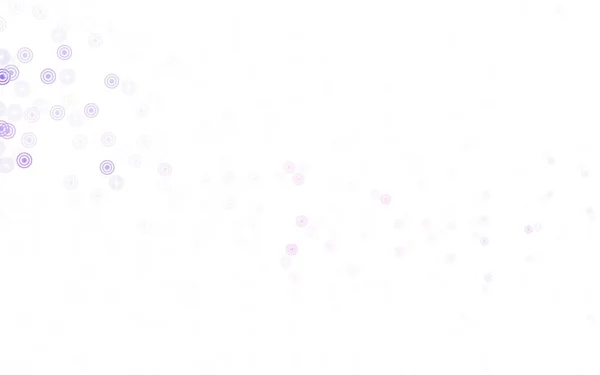 浅紫色 粉色矢量纹理与圆盘 现代抽象图解与彩色水滴 为您的商业广告设计 — 图库矢量图片