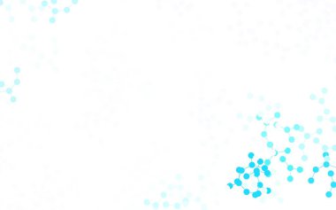 Yapay zeka yapısına sahip hafif BLUE vektör şablonu. Soyut şablondaki yapay zeka şekilleriyle parlayan illüstrasyon. Zeka ve yenilik reklamları için şablon.