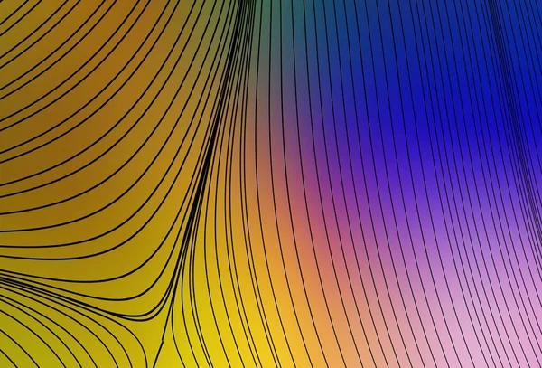 Koyu pembe, bükülmüş çizgileri olan sarı vektör şablonu. Basit bir şekilde yepyeni renkli bir tasvir. İşiniz için en iyi tasarım.