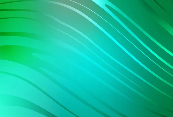Світло Зелена Векторна Текстура Вигнутими Лініями Сучасна Градієнтна Абстрактна Ілюстрація — стоковий вектор