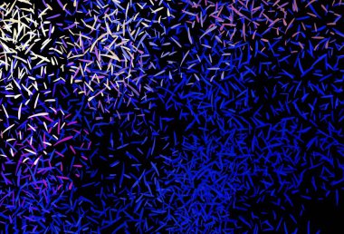 Koyu pembe, renkli çizgileri olan mavi vektör dokusu. Bulanık dekoratif tasarım basit bir şekilde çizgilerle. Reklamınız, posteriniz, afişiniz için en iyi tasarım.