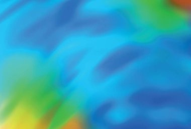 Açık Mavi, Yeşil vektör renkli bulanıklık zemin. Degrade ile soyut tarzda renkli illüstrasyon. İş tasarımınız için yeni stil.