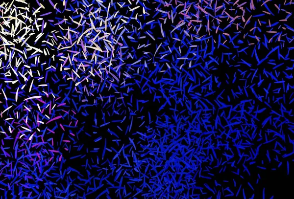 Koyu pembe, renkli çizgileri olan mavi vektör dokusu. Bulanık dekoratif tasarım basit bir şekilde çizgilerle. Reklamınız, posteriniz, afişiniz için en iyi tasarım.