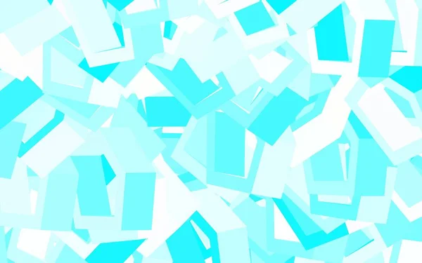 Azul Claro Diseño Vectorial Verde Con Formas Hexagonales Ilustración Abstracta — Vector de stock