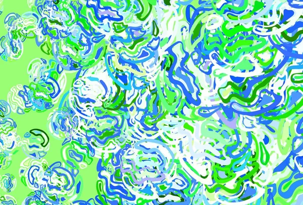 Soyut biçimlerde açık yeşil vektör dokusu. Modern tarzda değişen renkli kaotik formlar. Web siteniz için basit tasarım.