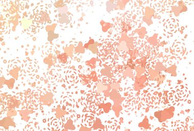 Karmaşık şekilli hafif turuncu vektör şablonu. Rastgele şekillerle soyut tarzda dekoratif tasarım. İşiniz için en iyi akıllı tasarım.