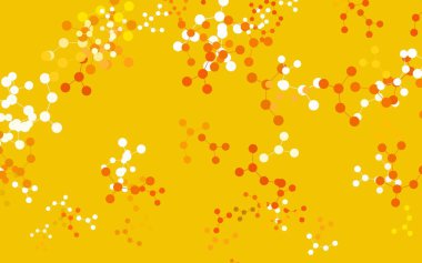 Yapay zeka yapısına sahip hafif turuncu vektör şablonu. Yapay zeka bağlantılarıyla basit bir şekilde renkli tasarım. Teklif verilerinin tanıtımı için akıllı tasarım.