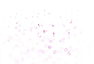 Açık Mor, köpüklü pembe vektör arkaplan. Renkli su damlaları olan modern soyut çizimler. İş ilanınız için tasarım.