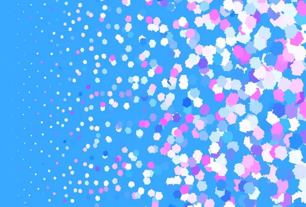 Светло Розовый Синий Векторный Фон Цветами Иллюстрация Красочными Градиентными Формами — стоковый вектор