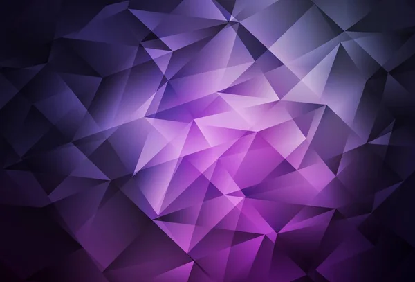 Темно Фиолетовый Розовый Вектор Искушают Кристаллами Треугольниками Декоративный Дизайн Абстрактном — стоковый вектор