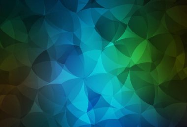 Koyu mavi, yeşil vektör soyut mozaik arka plan. Çokgen soyut çizim ve gradyan. İşiniz için en iyi üçgen tasarım.