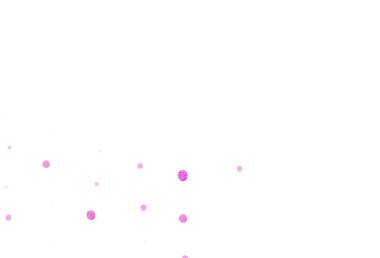 Disklerle açık pembe vektör dokusu. Soyut arka planda bulanık kabarcıklar ve renkli gradyan. Fütürist reklamlar ve kitapçıklar için şablon.