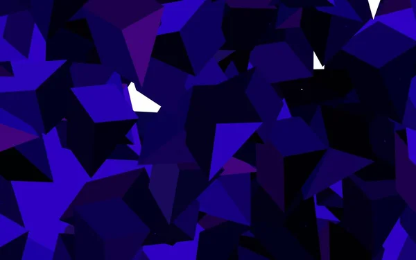 Fundo Vetor Roxo Escuro Com Estilo Poligonal Glitter Ilustração Abstrata — Vetor de Stock