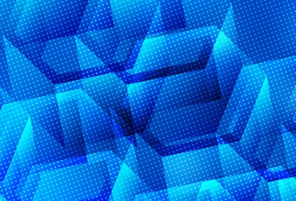 Padrão Vetor Azul Claro Com Hexágonos Coloridos Ilustração Abstrata Com — Vetor de Stock