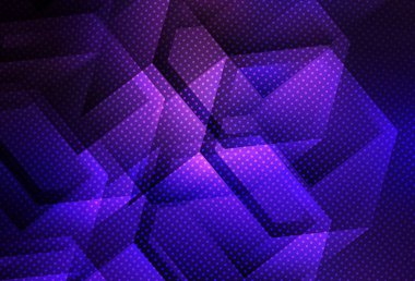 Koyu mor, altıgenli pembe vektör arkaplan. Renkli altıgenli soyut illüstrasyon. İş ilanınız için tasarım.