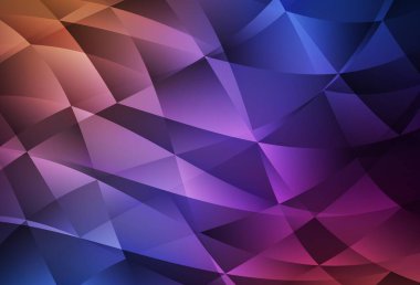 Açık mavi, kırmızı vektör üçgen arkaplan. Yarım ton şeklinde, üçgenli yaratıcı illüstrasyon. Arkaplanlarınız için desenli desen.