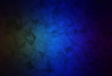 Koyu mavi, yeşil vektör çokgen arkaplan. Çokgen soyut çizim ve gradyan. İş tasarımınız için yepyeni bir tarz.