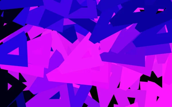 深紫色 粉红矢量背景与多边形风格 带三角形的抽象梯度图解 为您的业务设计最好的智能设计 — 图库矢量图片