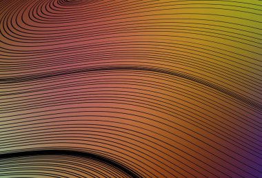 Wry çizgileri ile çok renkli vektör dokusu. Çağdaş gradyan soyut çizgileri olan çizimler. Markan için yeni kompozisyon.