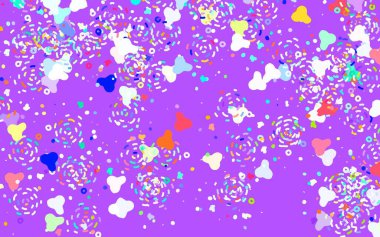 Açık yeşil, Memphis şekilli kırmızı vektör arkaplan. Rastgele şekillerle soyut tarzda dekoratif tasarım. Duvar kağıtları için zarif tasarım.