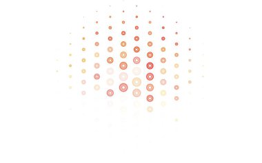 Dairesel açık kırmızı vektör şablonu. Bulanık yağmur damlaları olan soyut bir çizim. Güzel web siteleri için desen.