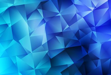 Açık BLUE vektör çokgen arkaplan. Üçgenli modern soyut çizim. Cep telefonunun arka planının şablonu.