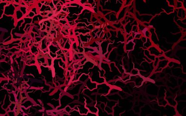 Koyu pembe vektör zarif desenli yapraklar, dallar. Beyaz arka planda gradyanı olan yapraklar ve dallar. Markan için şık bir model..