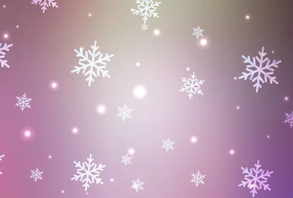 Light Pink Green Vector Background Xmas 스타일 현대의 추상적 크리스마스 — 스톡 벡터