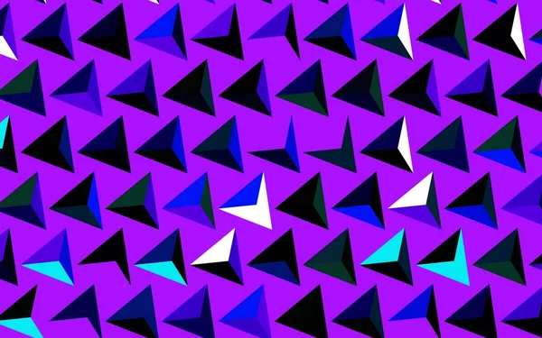 Темний Багатобарвний Векторний Фон Трикутниками Декоративний Дизайн Абстрактному Стилі Трикутниками — стоковий вектор