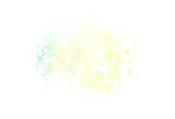Světlý Vícebarevný Vektorový Obrazec Zakřivenými Čarami Zářící Barevné Ilustrace Jednoduchém — Stockový vektor