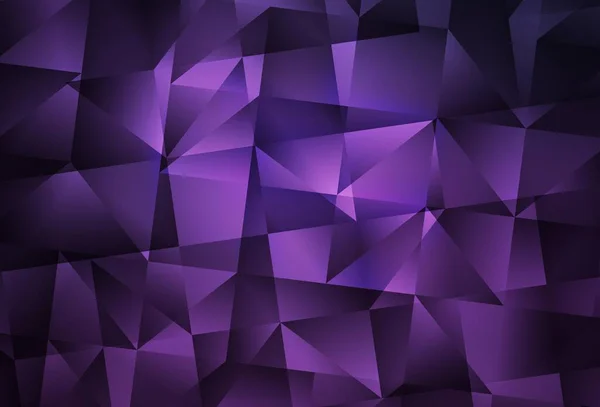Modèle Polygonal Abstrait Vectoriel Violet Foncé Illustration Polygonale Lumineuse Élégante — Image vectorielle