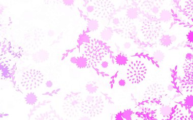 Açık Mor, çiçekli Pembe vektör zarif duvar kâğıdı çiçekli, bulanık şekilli, yaratıcı illüstrasyon çiçekli. Duvar kağıdı tasarımınız için yeni bir doku.