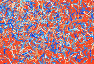 Açık mavi, tekrarlanan çubuklu sarı vektör şablonu. Keskin çizgili parlak renkli çizimler. Reklamlar, posterler, afişler için desen.