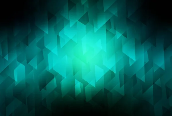 Σκούρο Μπλε Πράσινο Διανυσματικό Φόντο Πολυγωνικό Στυλ Ορθογώνια Αφηρημένο Φόντο — Διανυσματικό Αρχείο