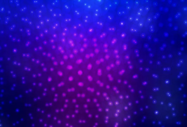 Modèle Vectoriel Violet Foncé Rose Avec Des Cercles Bulles Floues — Image vectorielle