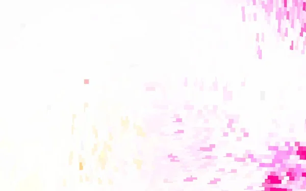 Світло Рожевий Жовтий Векторний Візерунок Квадратному Стилі Прекрасна Ілюстрація Прямокутниками — стоковий вектор