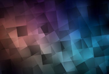 Lacivert, eşkenar dörtgenli kırmızı vektör arkaplanı. Dikdörtgenli soyut gradyan çizimi. Reklamınız, posteriniz, afişiniz için en iyi tasarım.