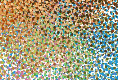 Disklerle ışık çok renkli vektör dokusu. Renkli su damlaları olan modern soyut çizimler. Güzel web siteleri için desen.