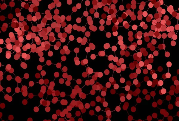 Modèle Vectoriel Rouge Foncé Avec Réseau Intelligence Artificielle Illustration Brillante — Image vectorielle