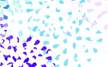 Açık mavi, Memphis şekilli yeşil vektör arkaplan. Renkli rastgele şekillerle modern soyut illüstrasyon. Kartvizitiniz için modern tasarım.