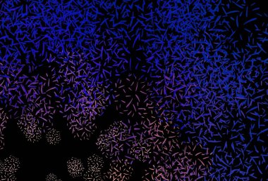 Koyu mavi, keskin çizgileri olan sarı vektör deseni. Keskin çizgili parlak renkli çizimler. Meşgul web siteleriniz için şablon.