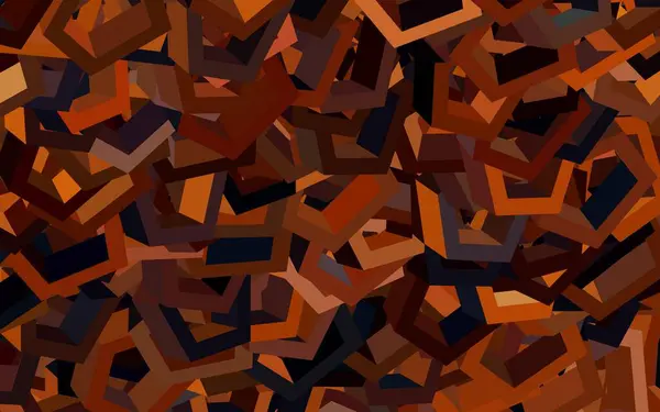 Modèle Vectoriel Rouge Foncé Dans Style Hexagonal Hexagones Colorés Sur — Image vectorielle