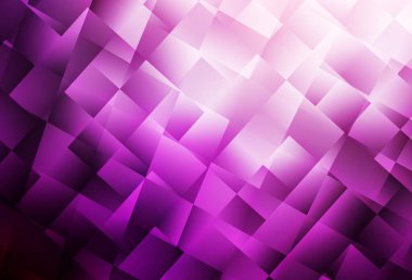 Eşkenar dörtgenli açık pembe vektör şablonu. Dikdörtgenleri ve kareleri olan güzel bir çizim. İş ilanınız için akıllı tasarım.