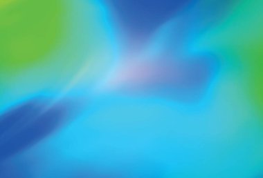 Açık mavi, yeşil vektör renkli bulanık arkaplan. Soyut renkli gradyan çizimi. Çalışmalarınız için akıllı tasarım.