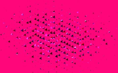 Kristalleri ve üçgenleri olan koyu pembe vektör şablonu. Doğa tarzında üçgenleri olan güzel bir çizim. İşiniz için en iyi akıllı tasarım.