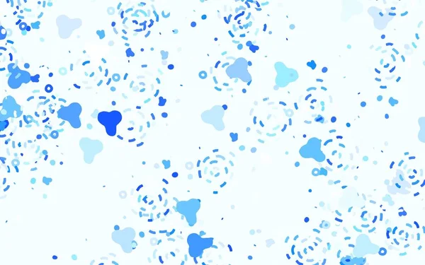 Světelný Vektorový Obrazec Blue Náhodnými Tvary Ilustrace Barevnými Tvary Přechodu — Stockový vektor
