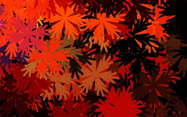 Темно Красный Вектор Естественного Рисунка Цветками Цветы Натуральном Стиле Белом — стоковый вектор