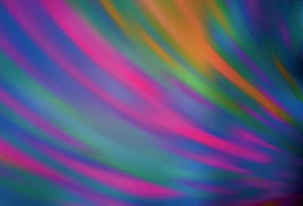 Dunkelrosa Vektor Verschwommen Und Farbige Muster Glitzernde Abstrakte Illustration Mit — Stockvektor